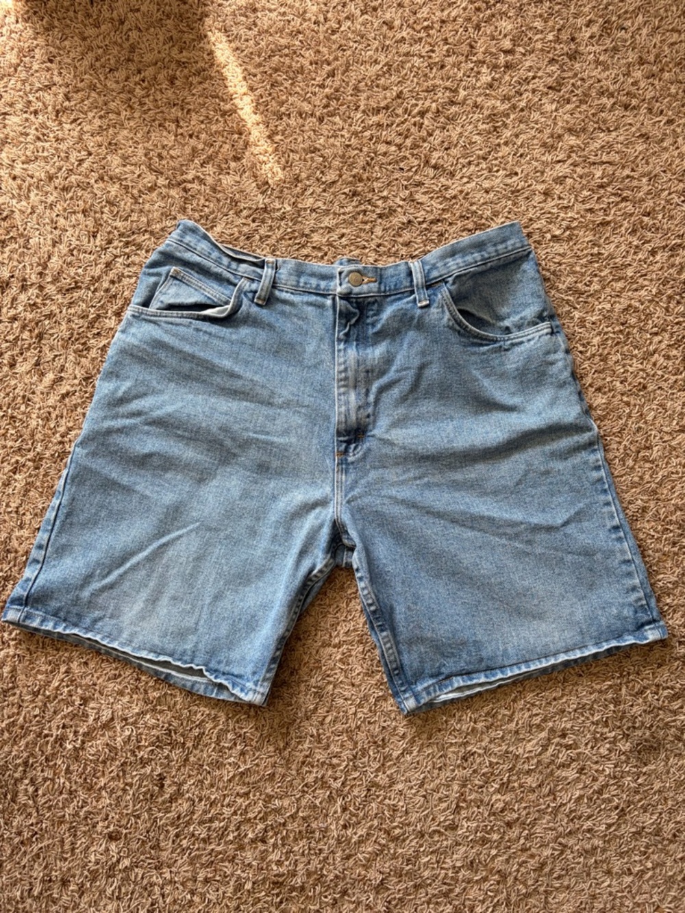 90’s Vintage Wrangler Light Blue Denim Jorts